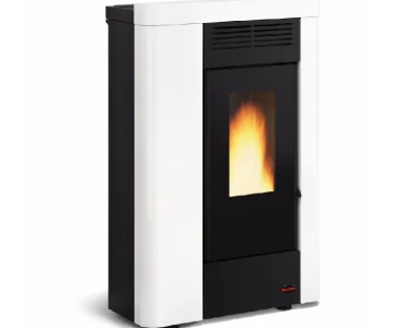 Stufa a pellet Extraflame Annabella AD Evo Bianca in acciaio da 9 kW