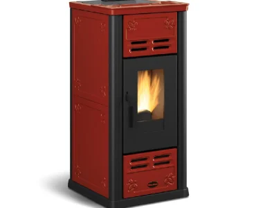 Stufa a pellet Extraflame Serafina Lux Evo Bordeaux 8 kW