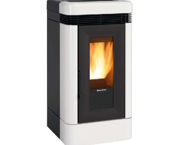 Stufa a pellet canalizzata Extraflame Lucia Plus Bordeaux in maiolica da 12 kW